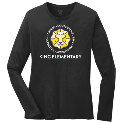 King Elementary - Ladies Long Sleeve Core Cotton Tee Thumbnail