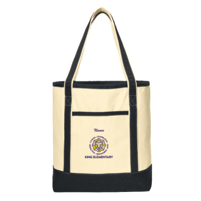 King Elementary - Large Cotton Canvas Boat Tote Thumbnail