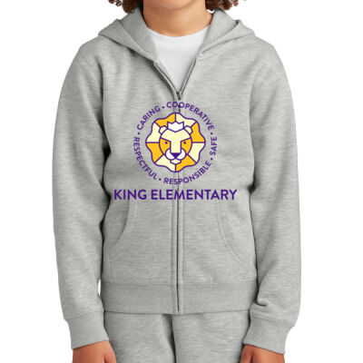 King Elementary - Youth V.I.T. Fleece Full Zip Hoodie Thumbnail