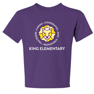 King - Youth Dri Power ® 50/50 Cotton/Poly T Shirt Thumbnail